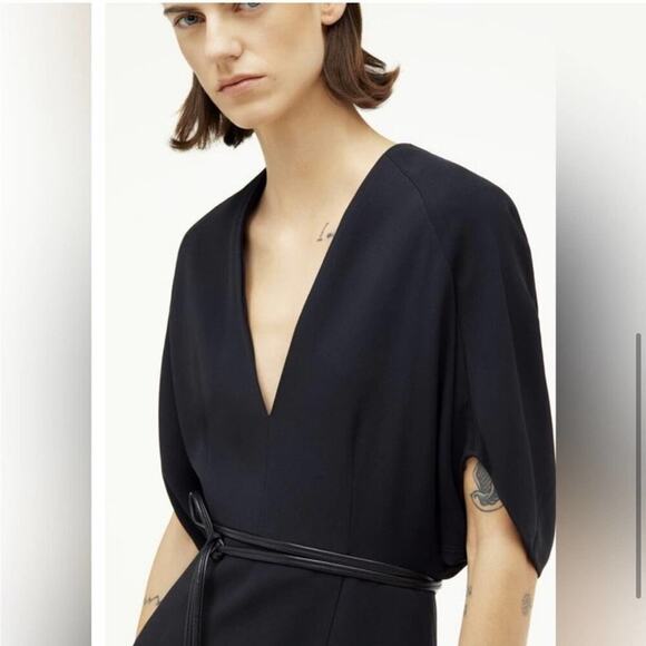 Zara Black NARCISO RODRIGUEZ MIDI DRESS Size Small - Picture 3 of 7